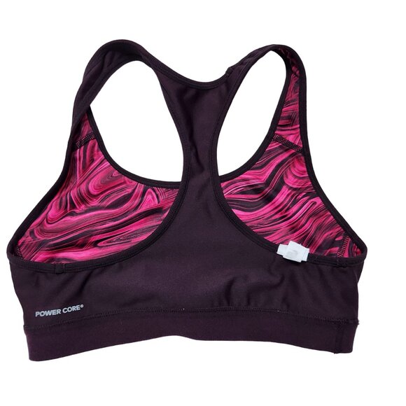 Champion Power Core Racerback Sports Bra Reversible Pink Marble to Brown Size M - Picture 5 of 12